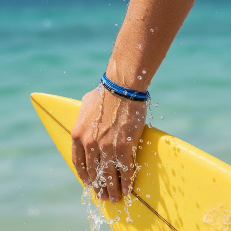 Luck Strings Adjustable Wax Nylon Cord Bracelet for Men Women Adult - Vegan Leather String | Unisex Waterproof Nautical & Surfer Style Friendship Gift, Minimalist - Image 3